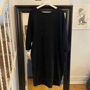 Black Crane- Cocoon Dress